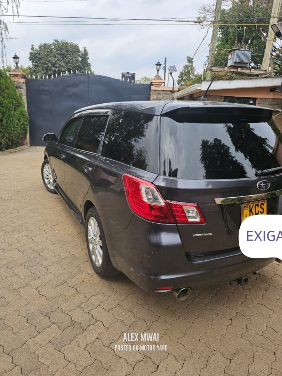 Subaru Exiga 2011 Black